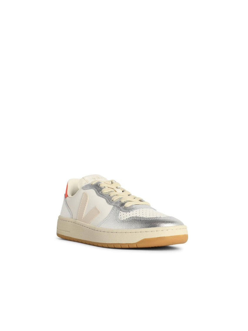Veja V10' White Leather Sneakers