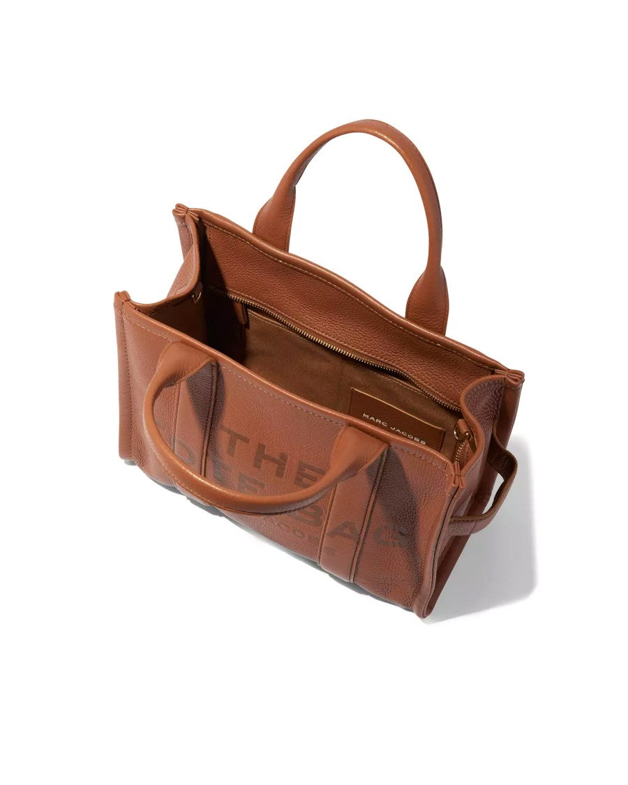 Marc Jacobs The Leather Medium Tote Bag In Argan Oil