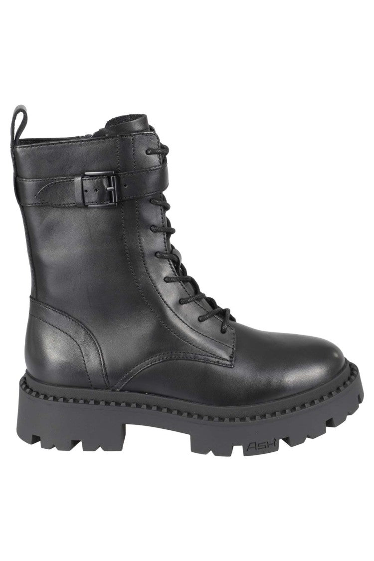 Ash Comboa Mustang Leather Ankle Boots