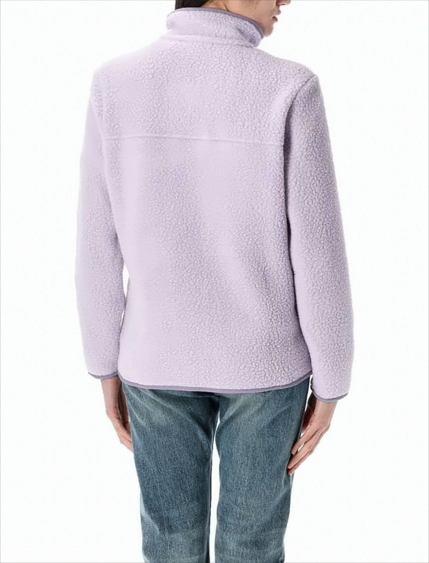 Patagonia Textured Fleece Jacket With Zippered Pockets