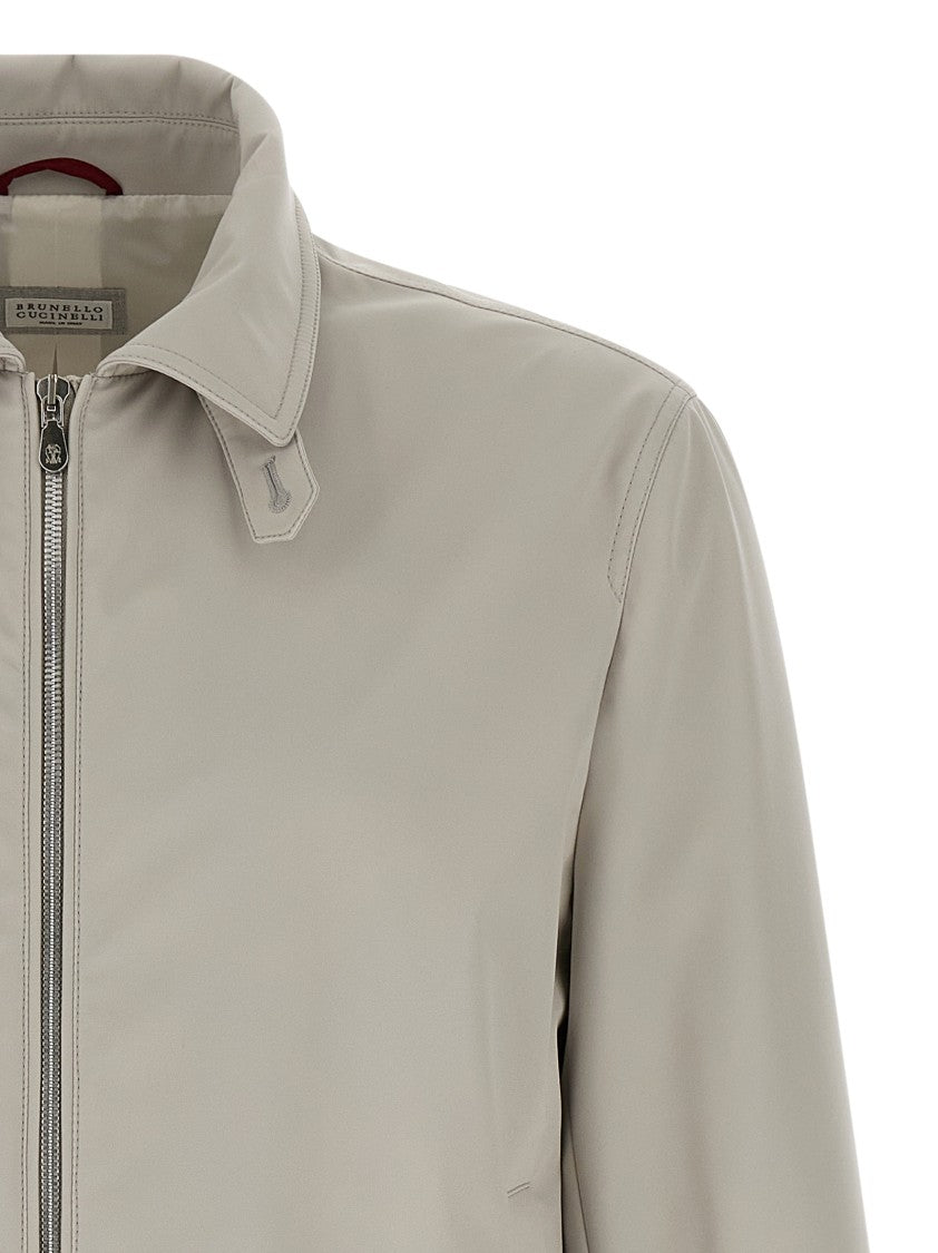 Brunello Cucinelli Nylon Bomber Jacket