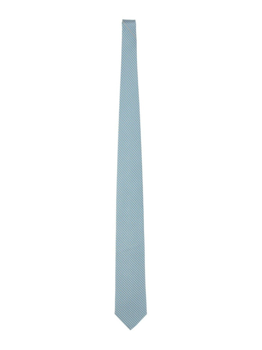 Ferragamo Refined Blue Silk Tie