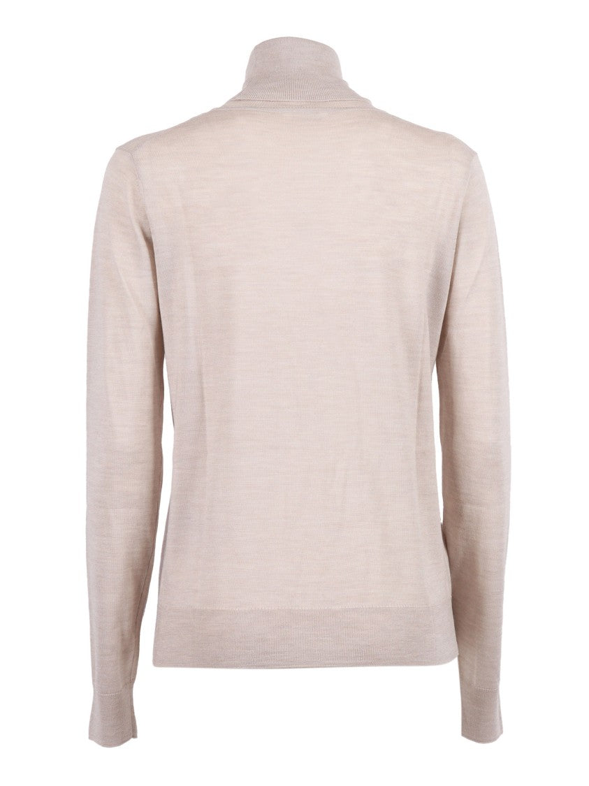 P.A.R.O.S.H. Slim Fit Turtleneck In Luxurious Wool-Silk-Cashmere Blend