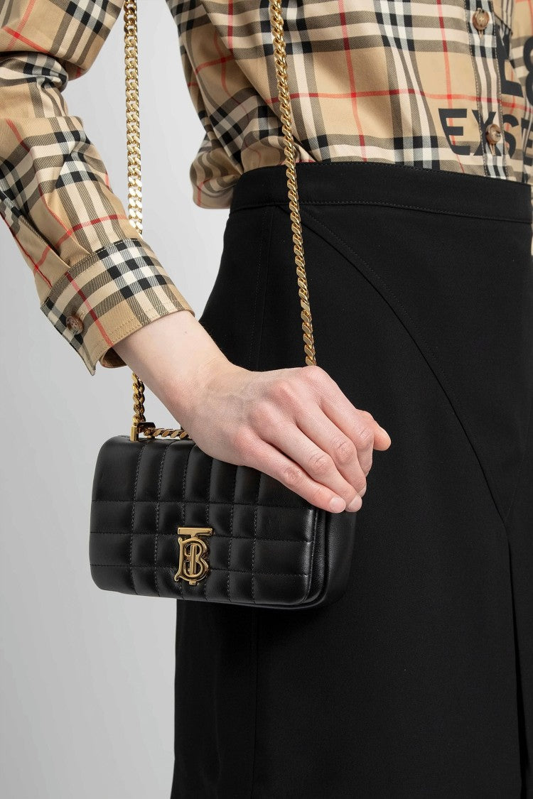 Burberry Quilted Lambskin Mini Crossbody Bag