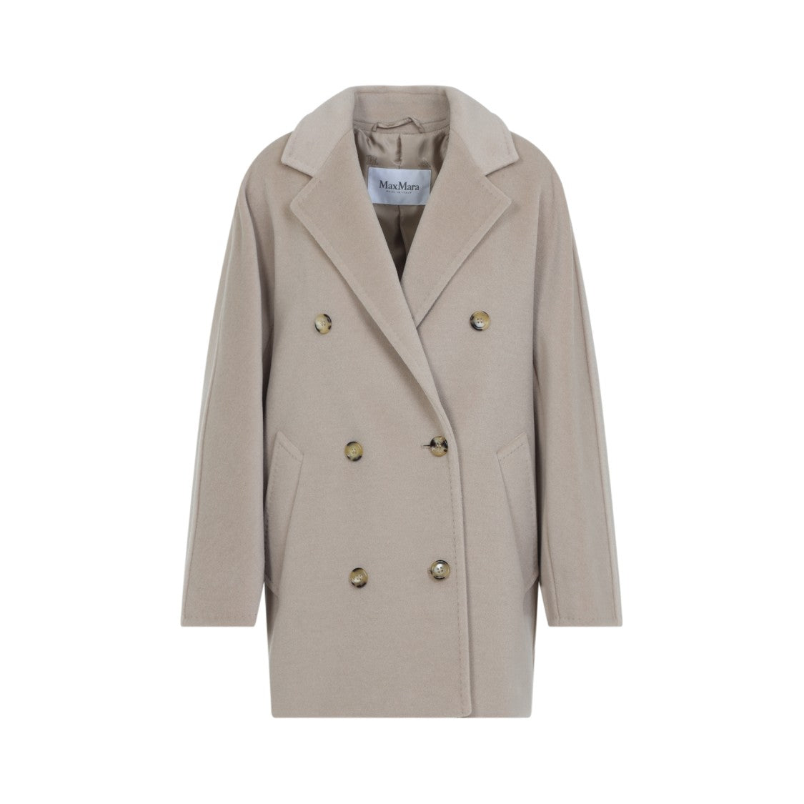 Max Mara Double-Breasted Coat In Luxurious Wool-Cashmere Blend