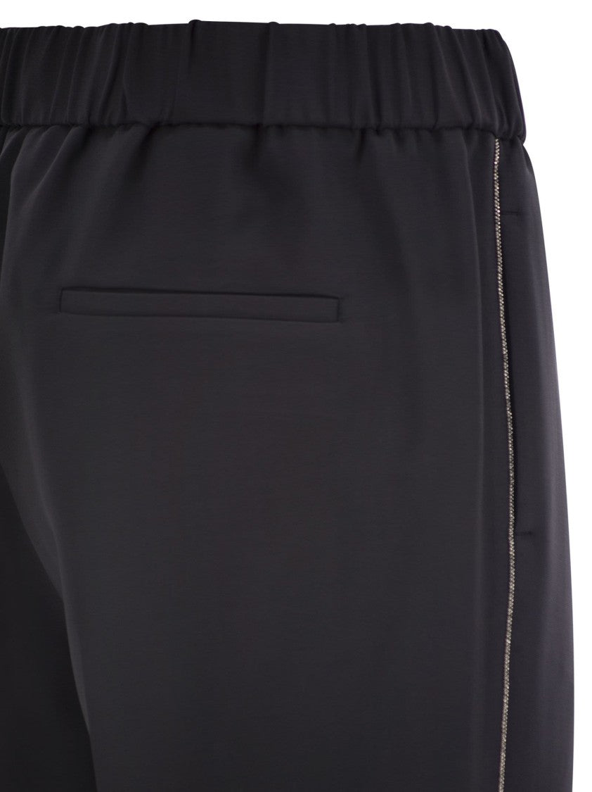 Peserico Stretch Viscose Technical Canvas Soft Pants