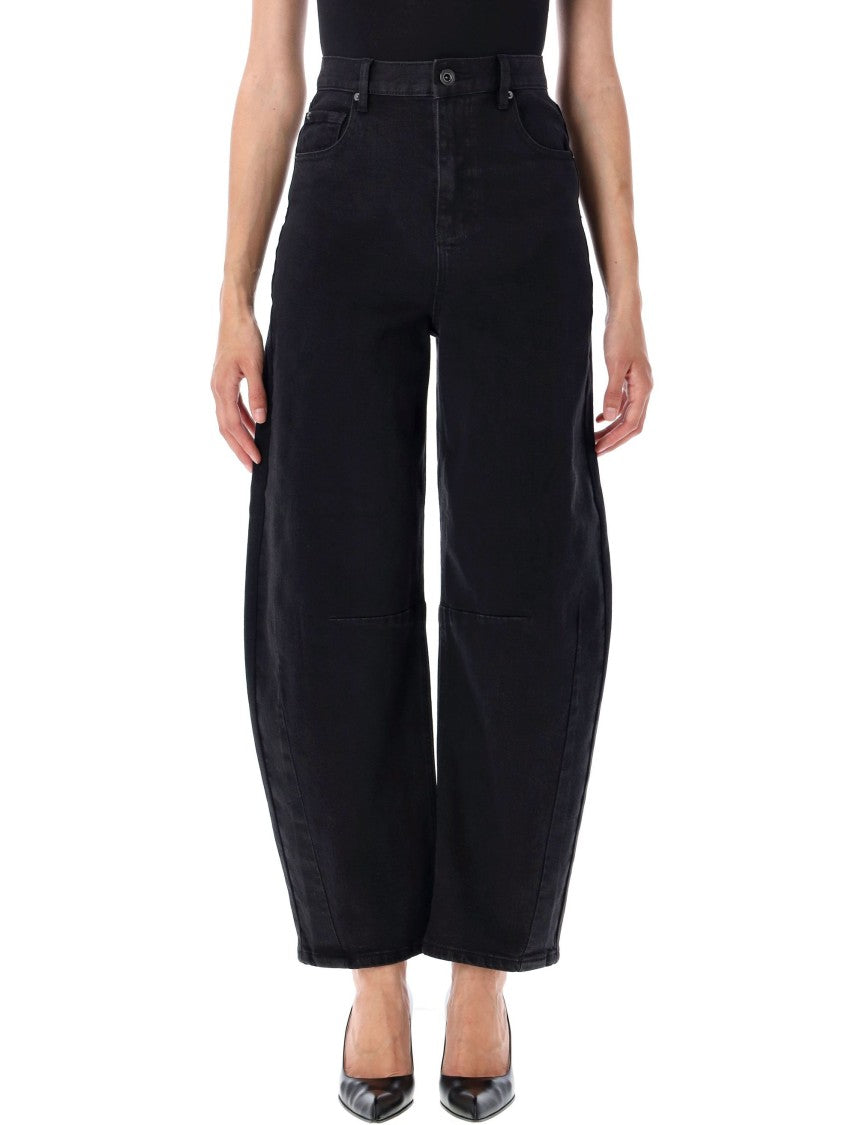 Self-Portrait Barrel Denim Pants