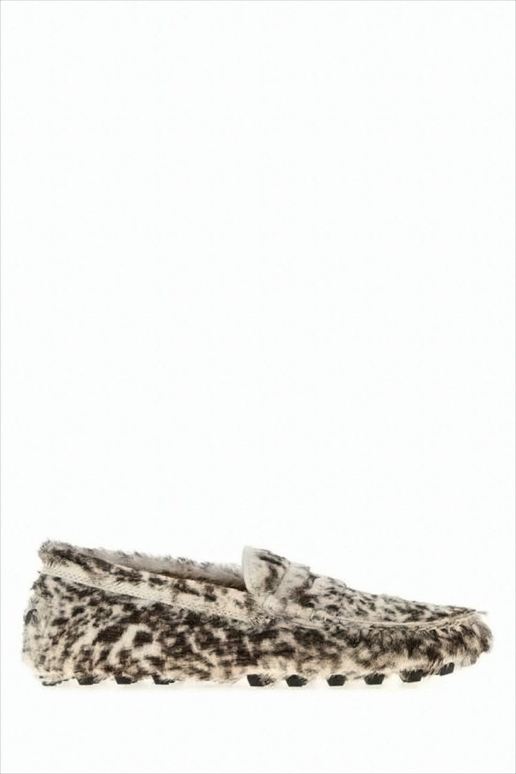 Tod's Animal-Print Loafers With Soft Finish