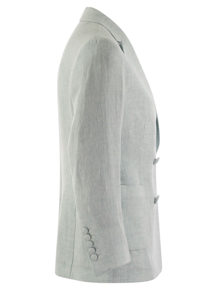 Saulina Assunta - Double-Breasted Linen Jacket