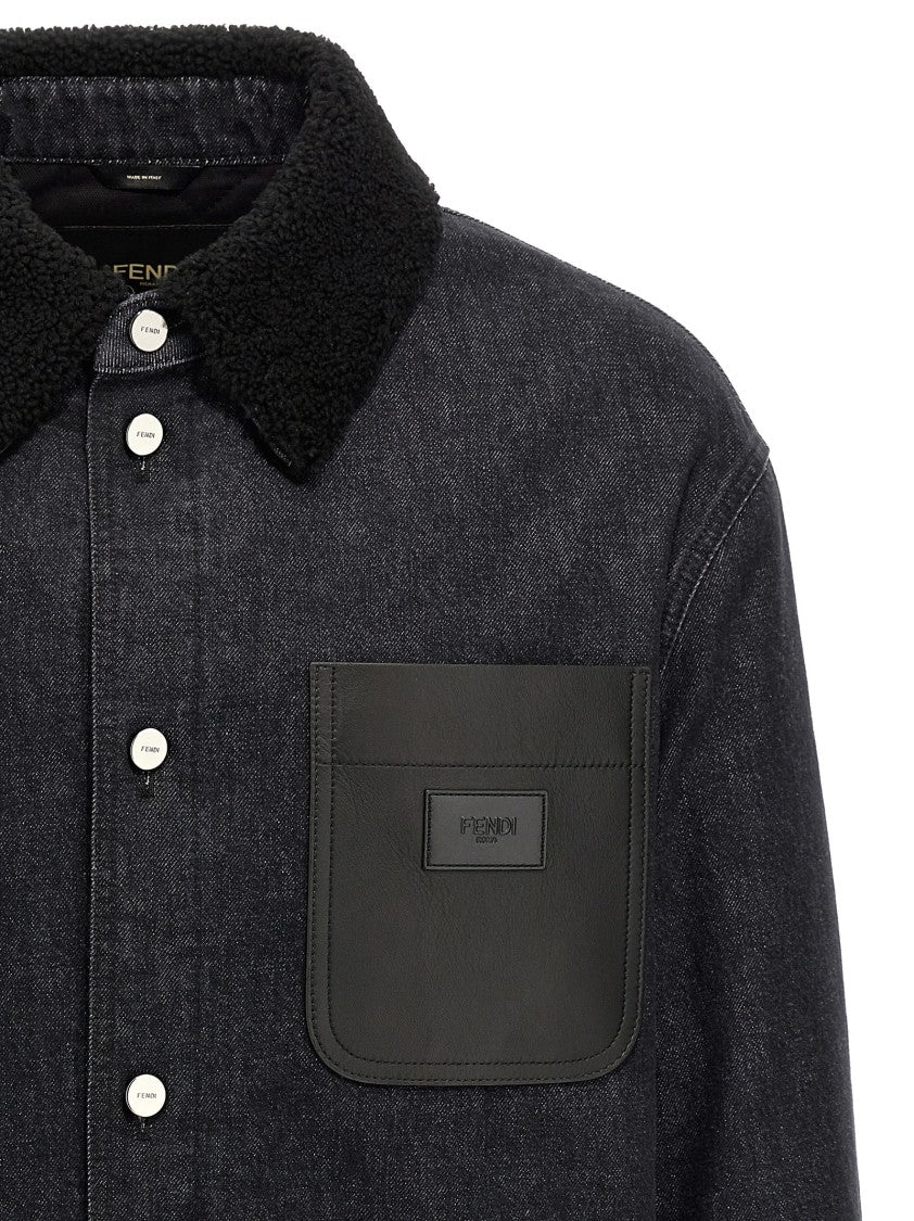 Fendi Lightly Padded Denim Jacket