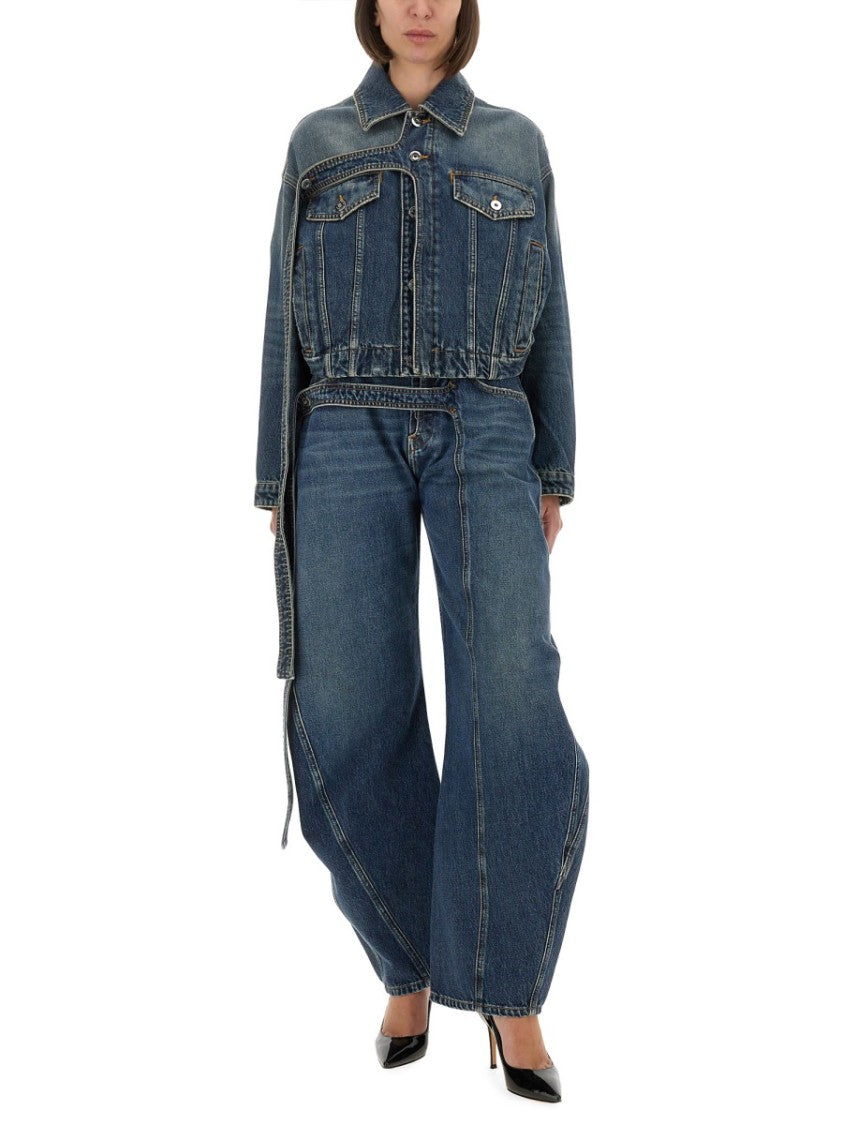 Jean Paul Gaultier Relaxed-Fit Low-Rise Jeans With Unique Side Zipper