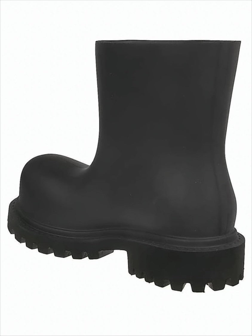Balenciaga Matte Finish Chunky Sole Ankle Boots