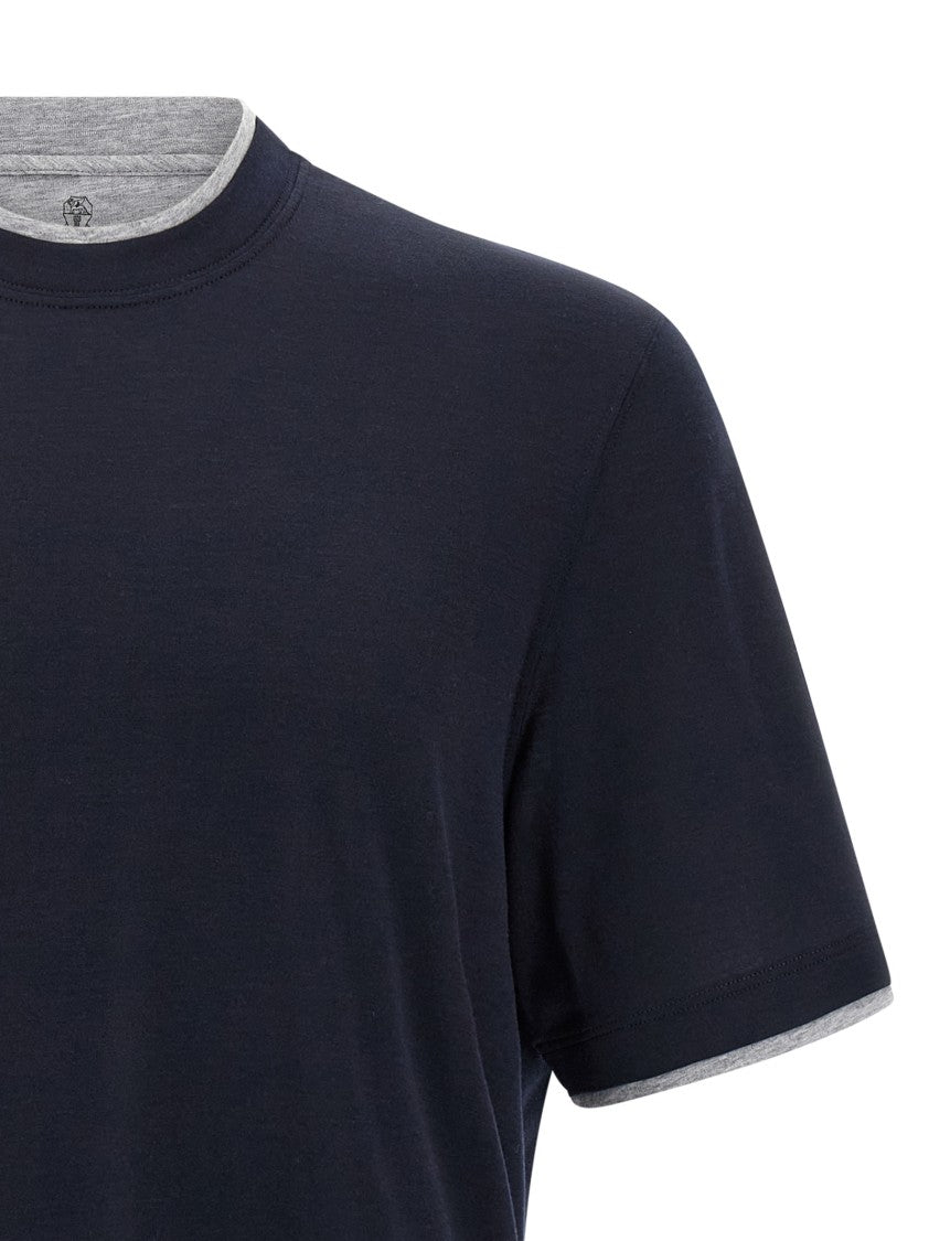 Brunello Cucinelli Double Layer T-Shirt