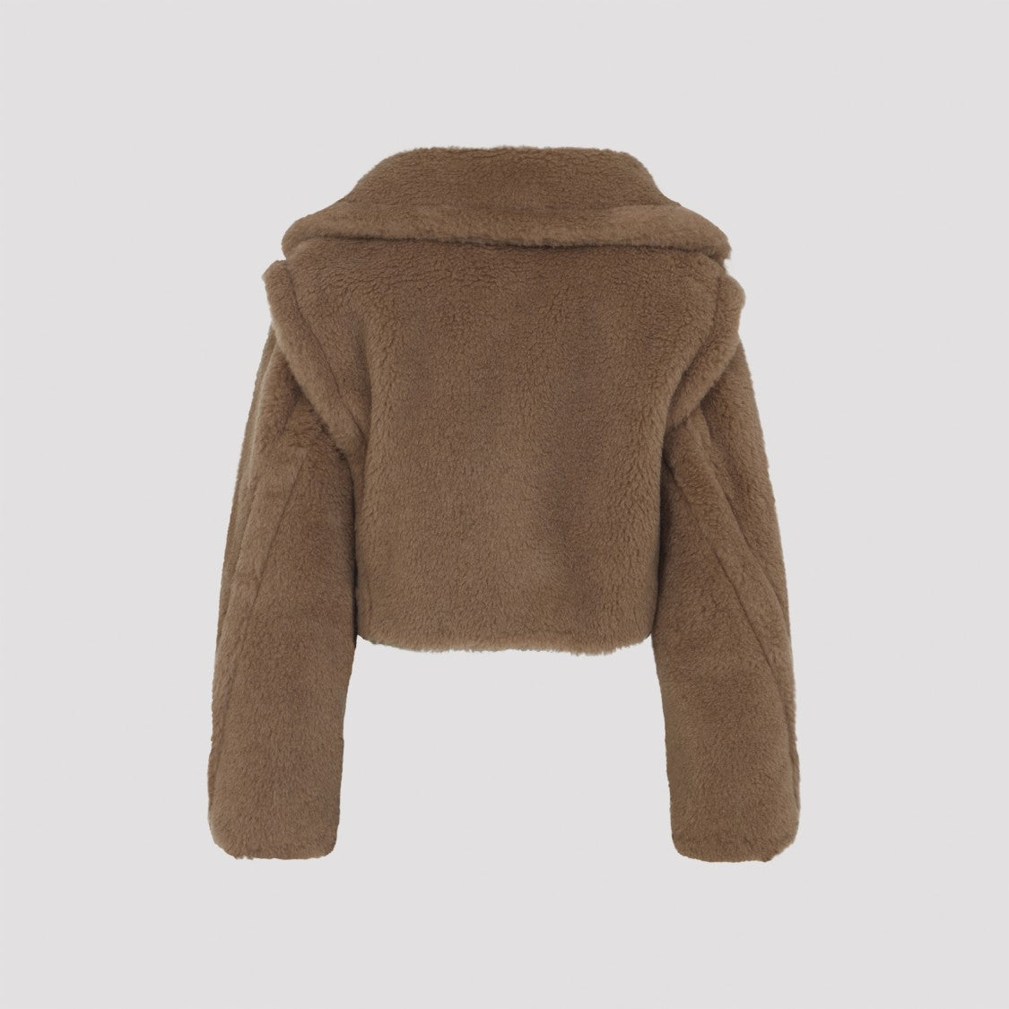 Max Mara Camel Brown Camelwool Santos Teddy Short Coat