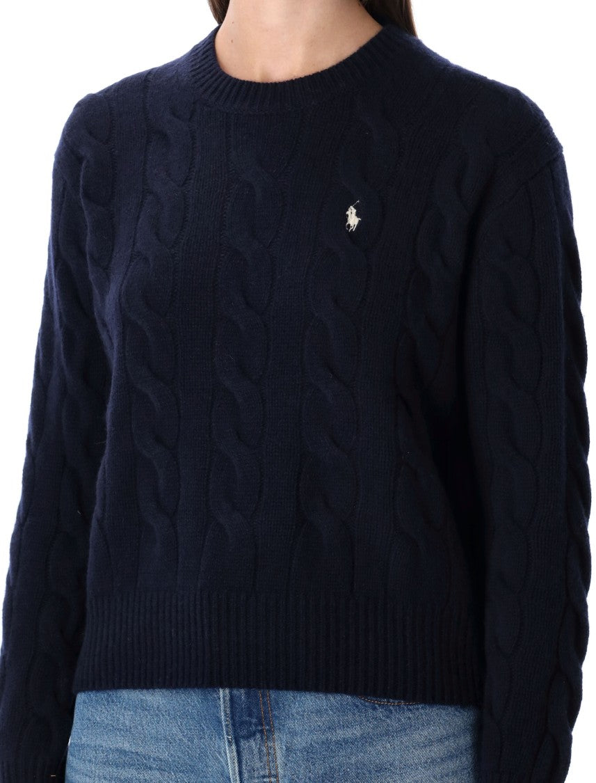 Polo Ralph Lauren Crop Knit Cable Sweater