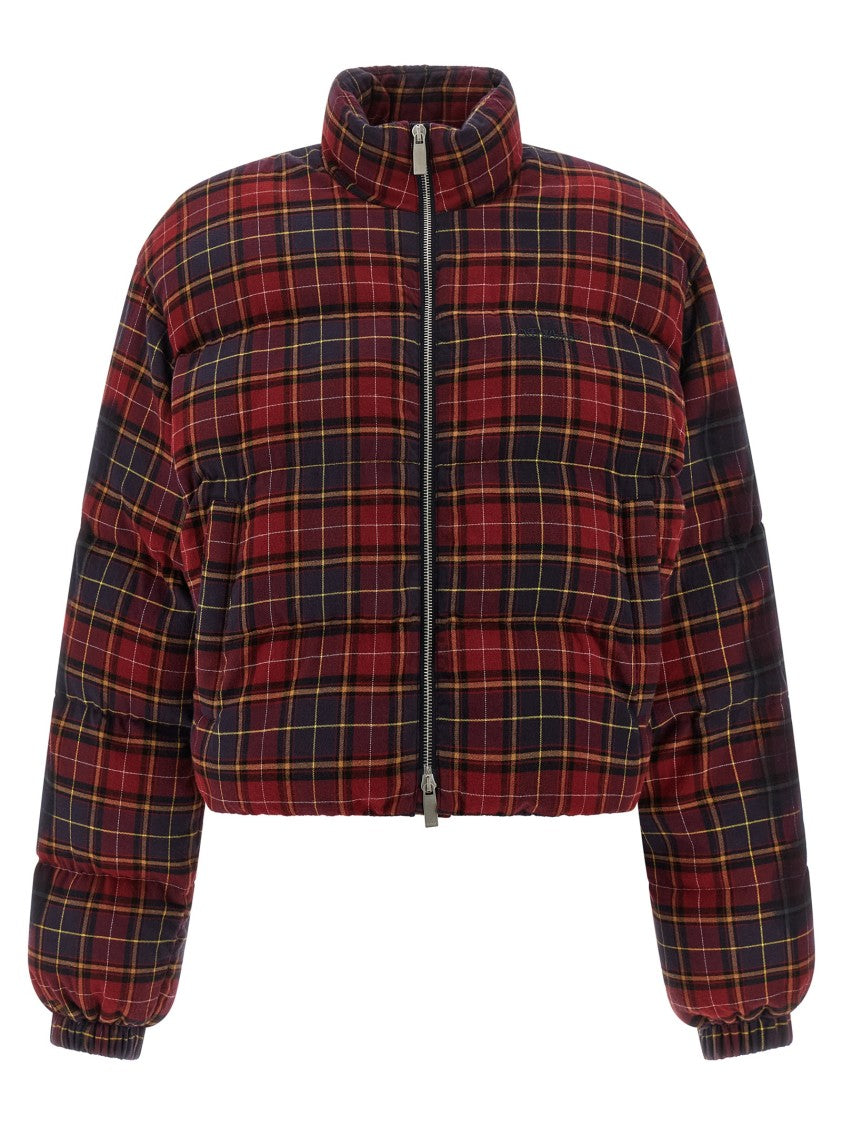 Off-White Check Flan Arrow Spray' Down Jacket