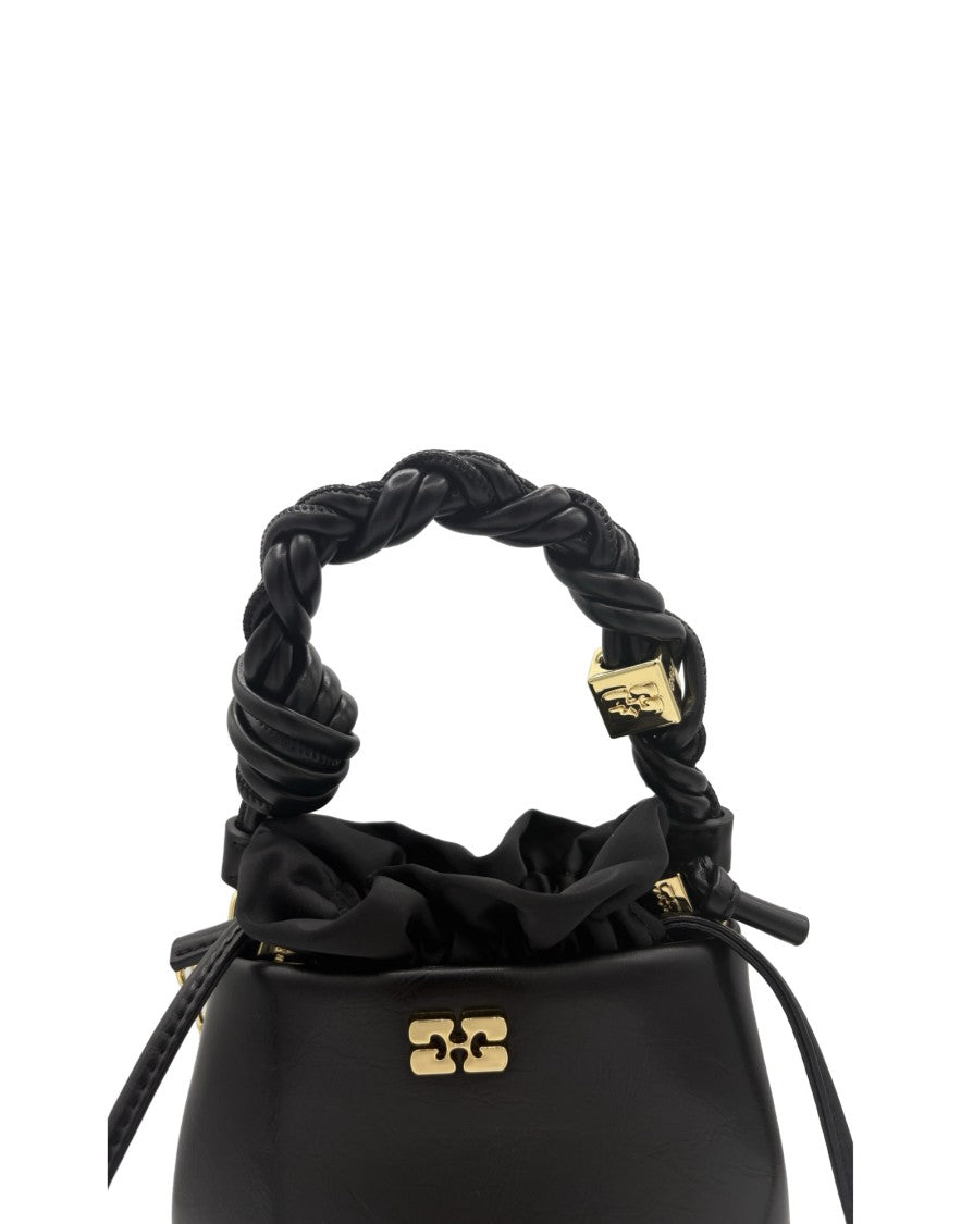 Ganni Bou Mini Oleatex Bucket Hat – Black