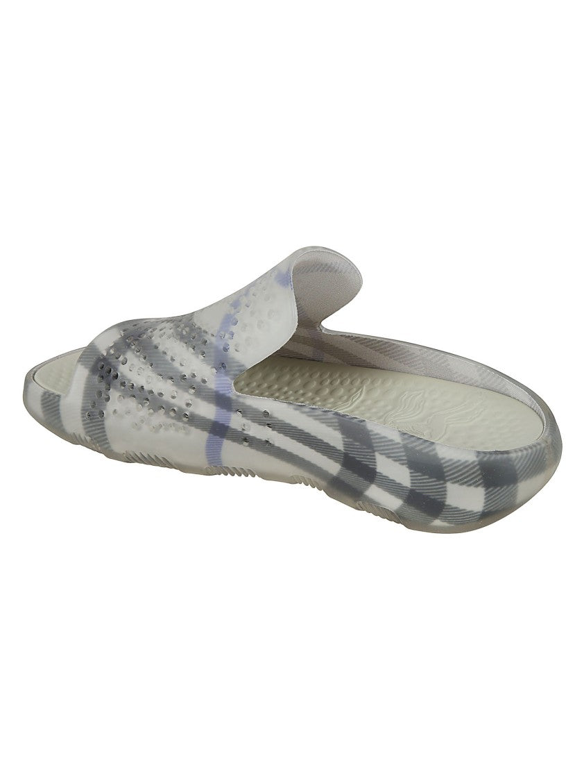 Burberry Wide-Strap Open-Toe Sandals