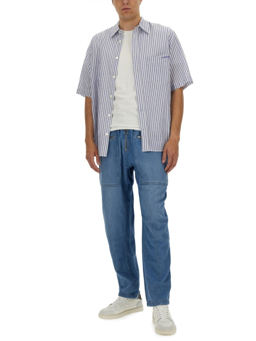 Isabel Marant Blue Cotton Pants