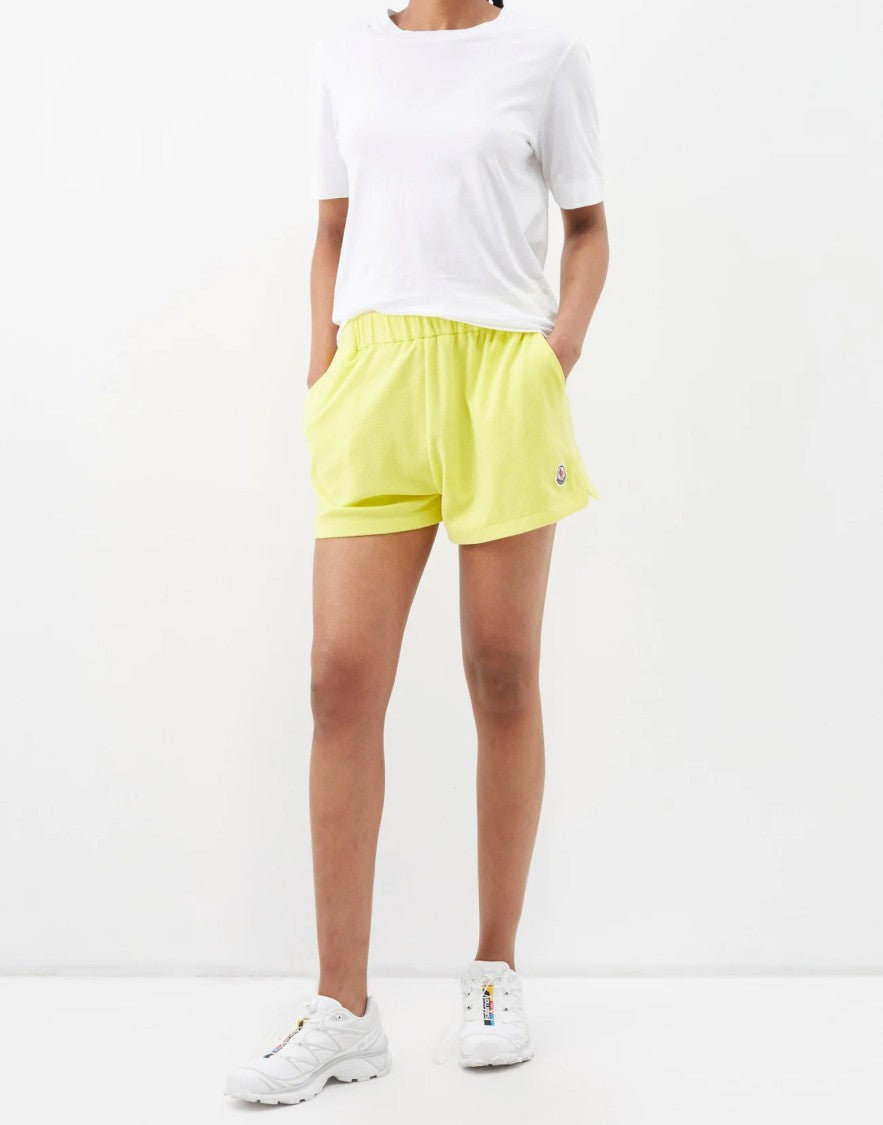 Moncler Logo Patch Terry Shorts