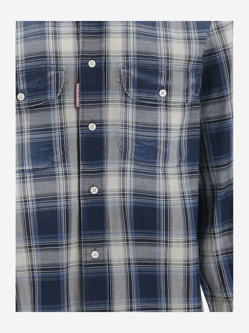 Dsquared2 Sparkling Vintage Cotton Shirt
