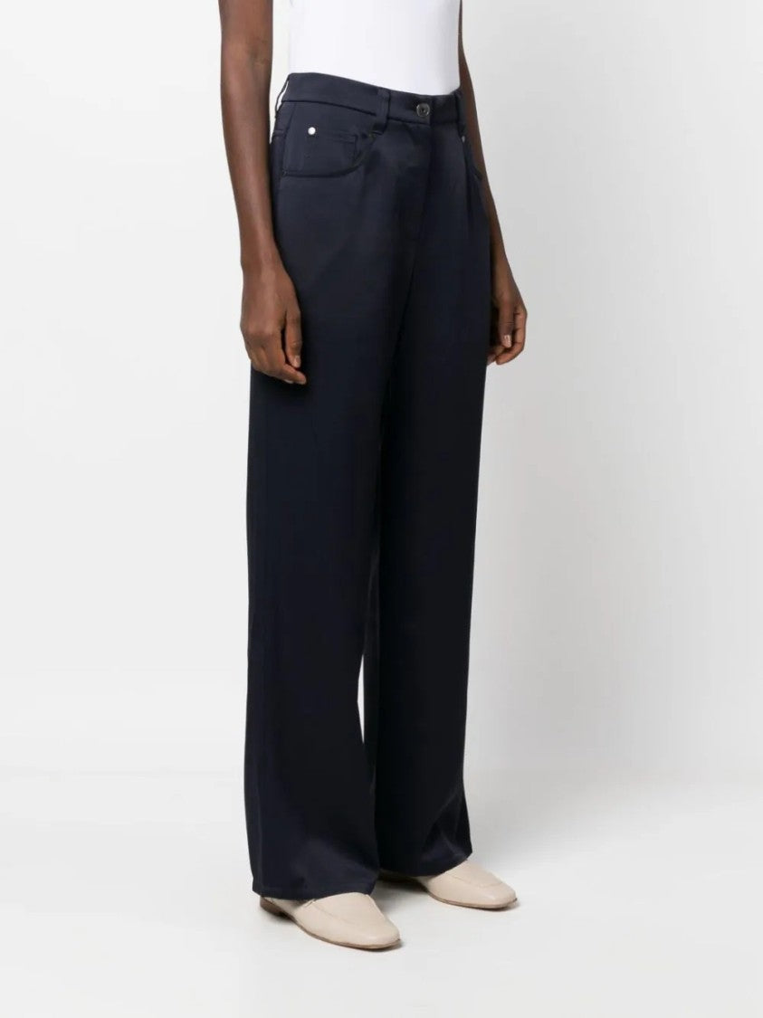 Brunello Cucinelli Wide-Leg Black Pants