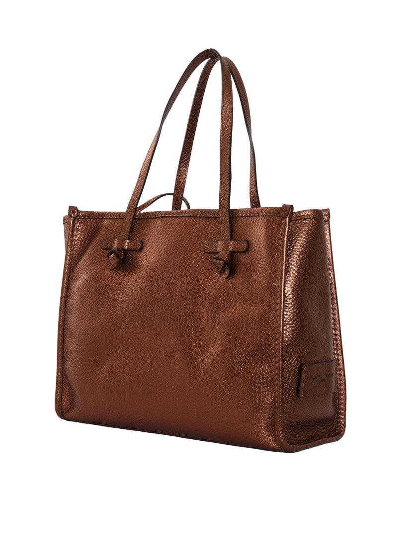 Gianni Chiarini Structured Brown Leather Handbag