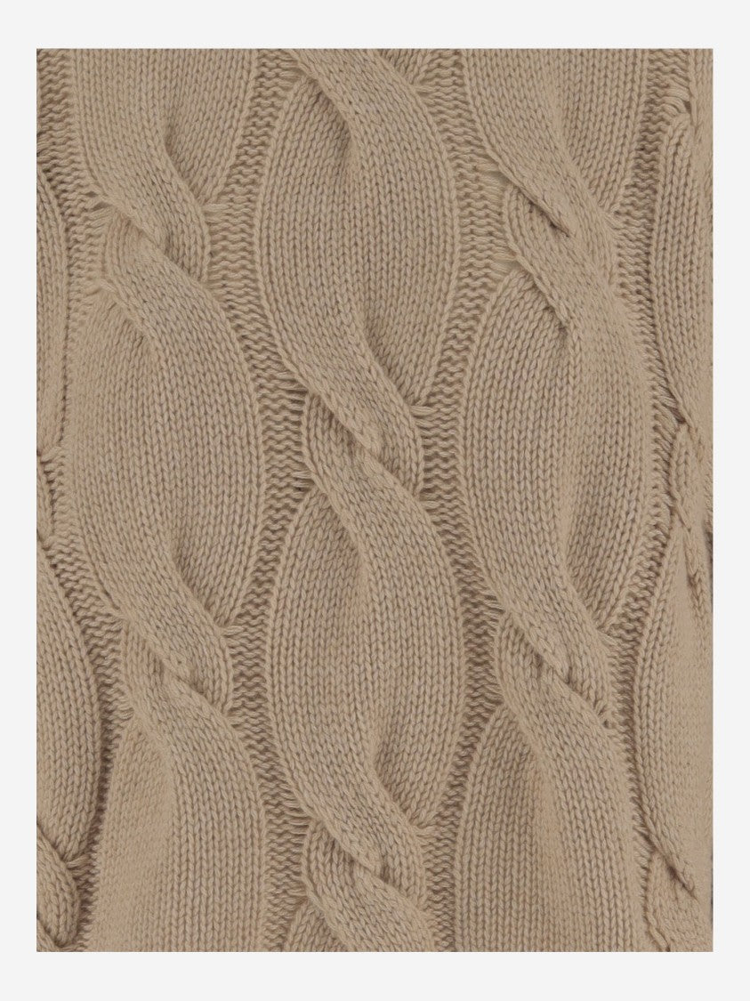 Bruno Manetti Cable Knit Cashmere Sweater