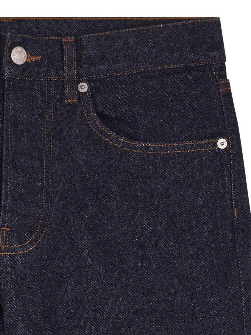 Dries Van Noten Tailored Blue Trousers With Structured Waistband