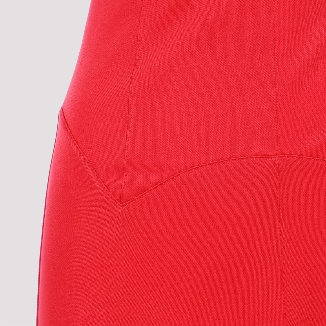 Lanvin Red Flame Sleeveless A-Line Midi Dress