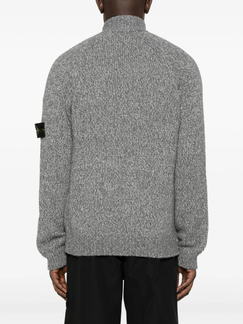 Stone Island Logo-Patch Cardigan