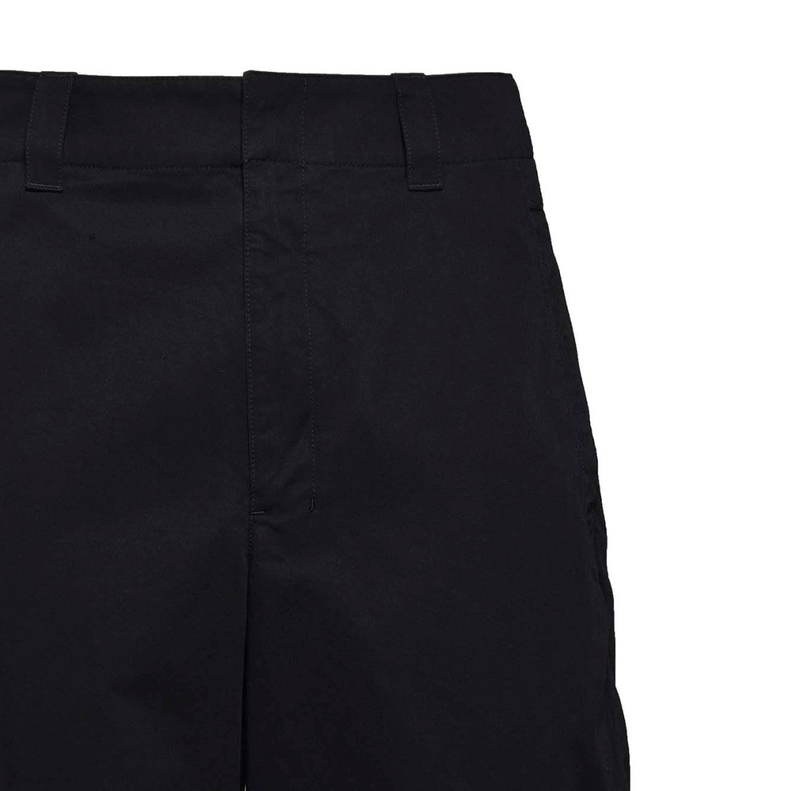Lemaire Maxi Bermuda In Black Cotton Lemaire