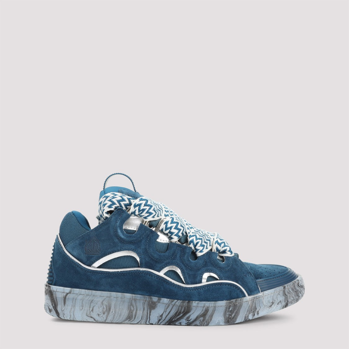 Lanvin Leather Sneakers With Textured Upper