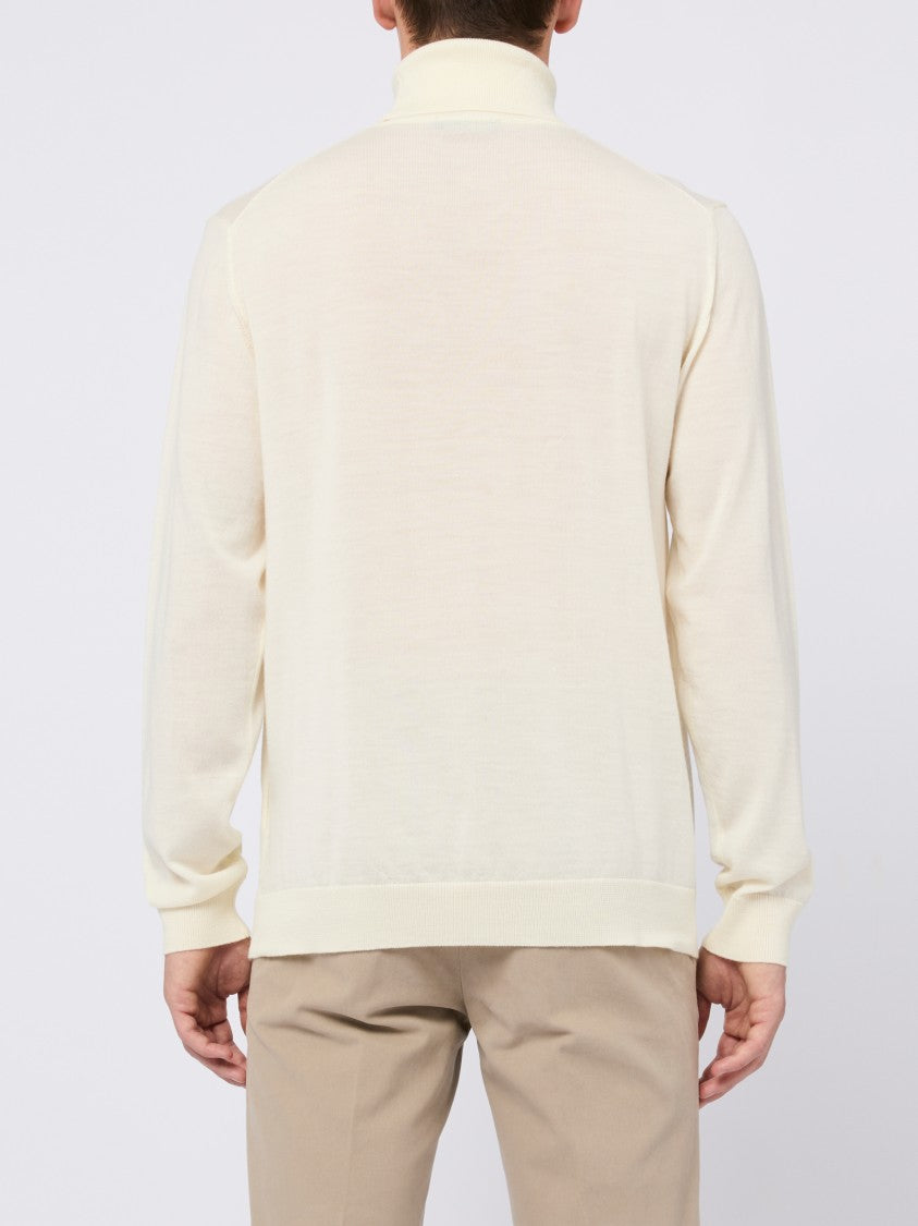 Daniele Fiesoli Neutrals Lightweight Turtleneck Sweater