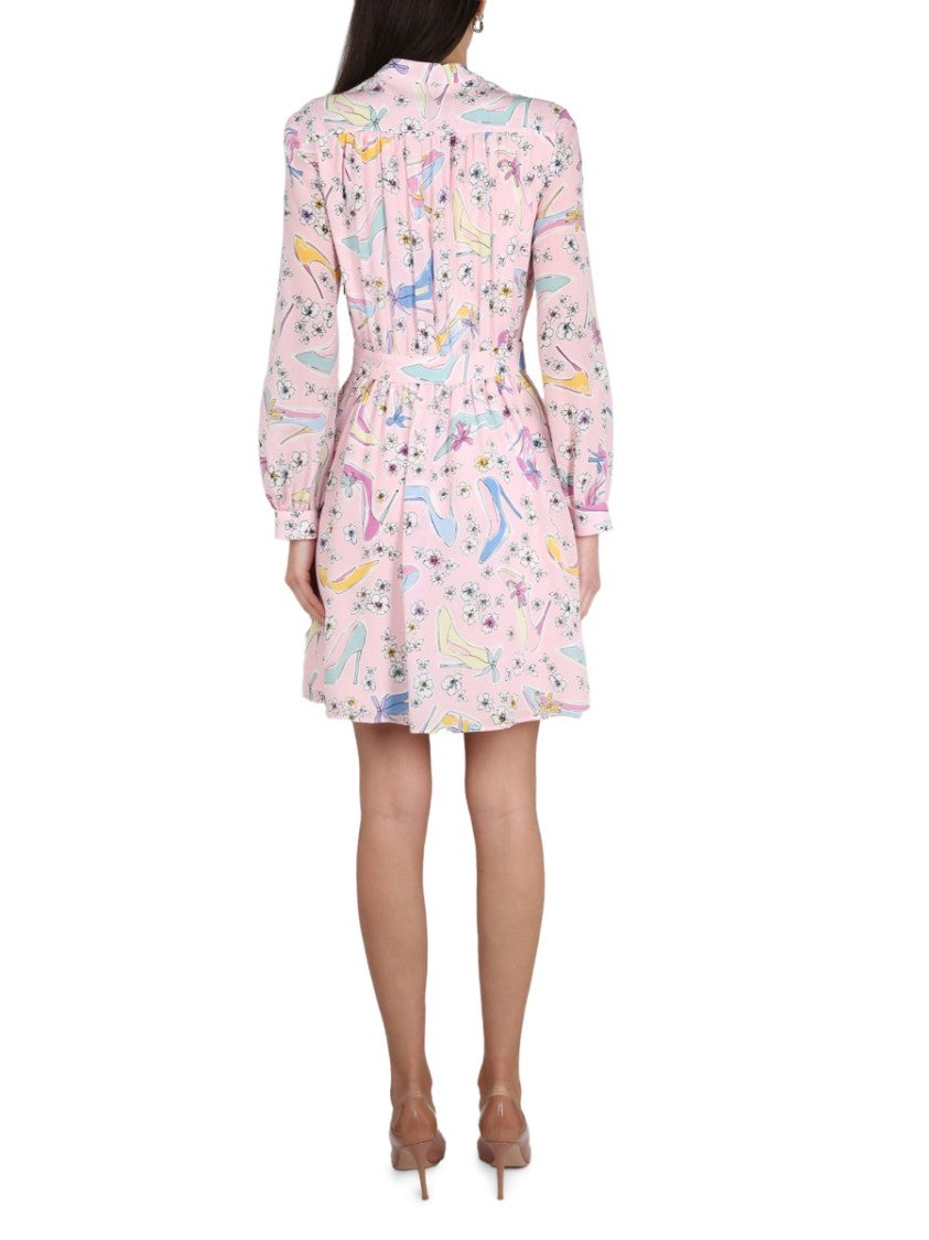 Boutique Moschino Heels And Flowers Dress