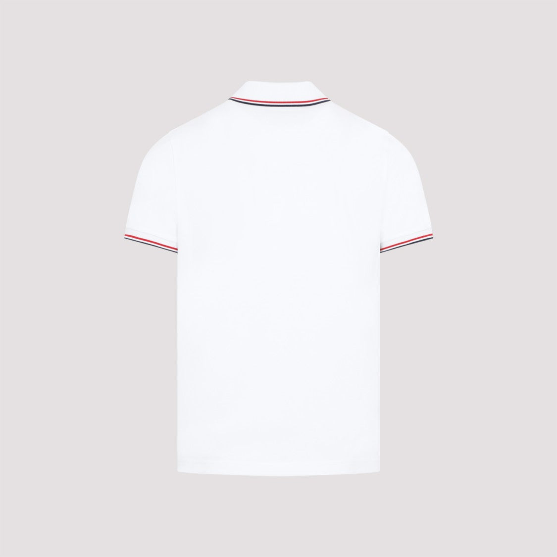 Moncler White Cotton Ss Polo T-Shirt