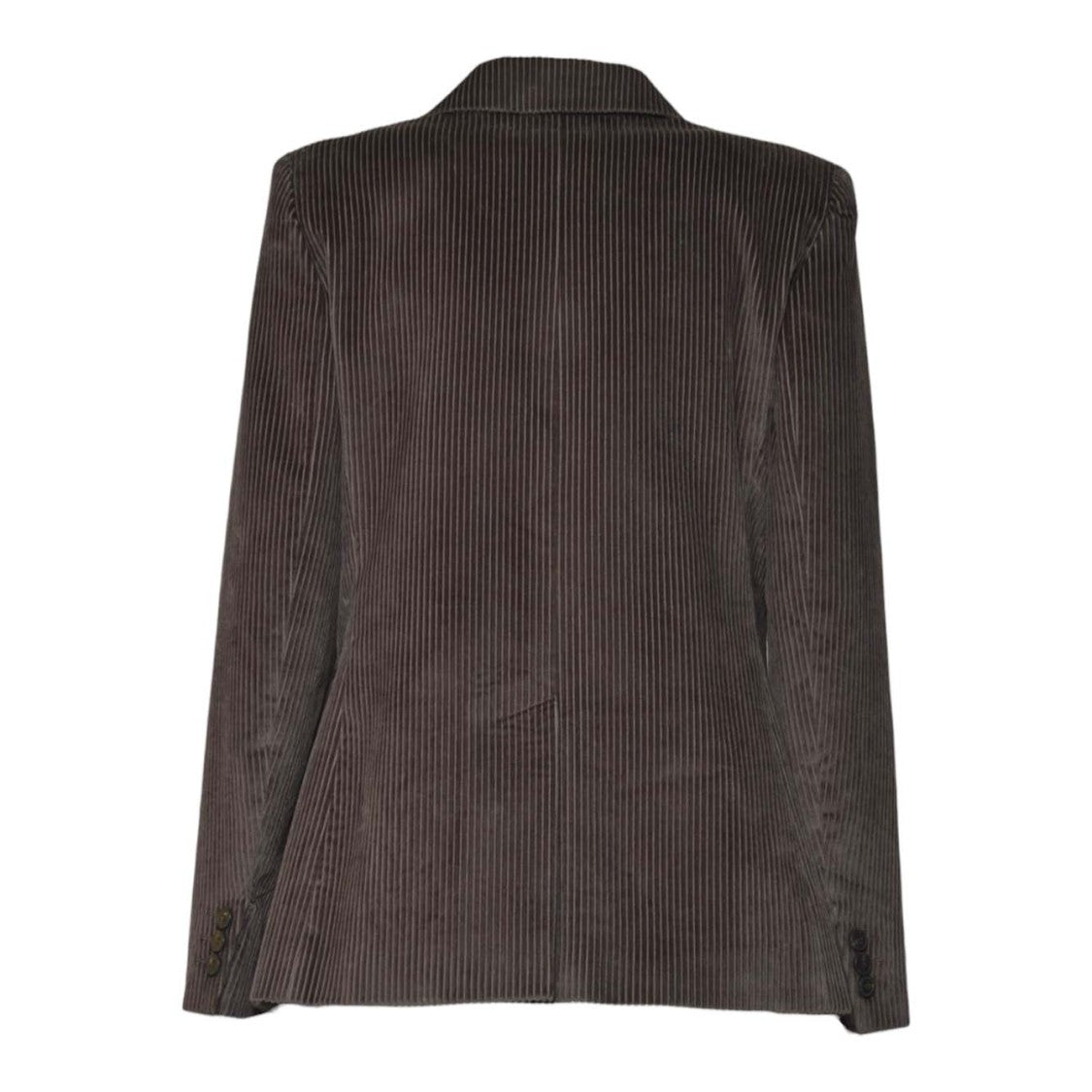 Max Mara Double-Breasted Corduroy Jacket With Notched Lapel