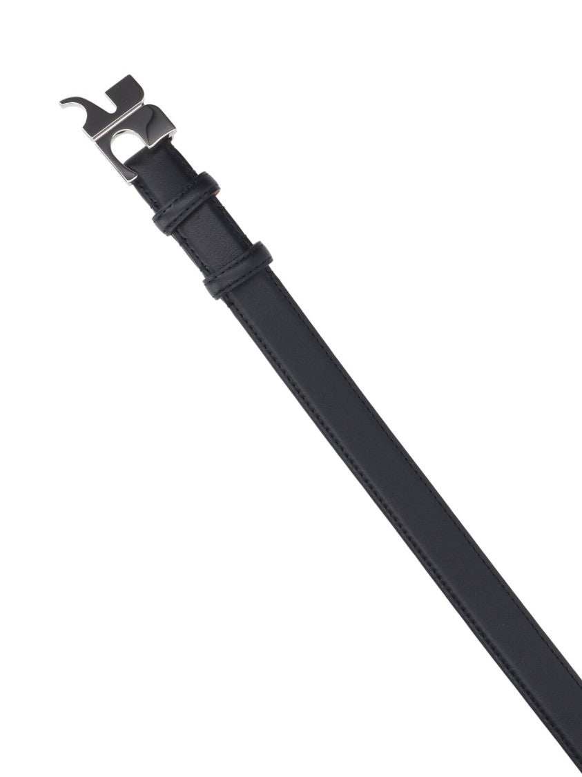 Courrèges Logo Belt – Black