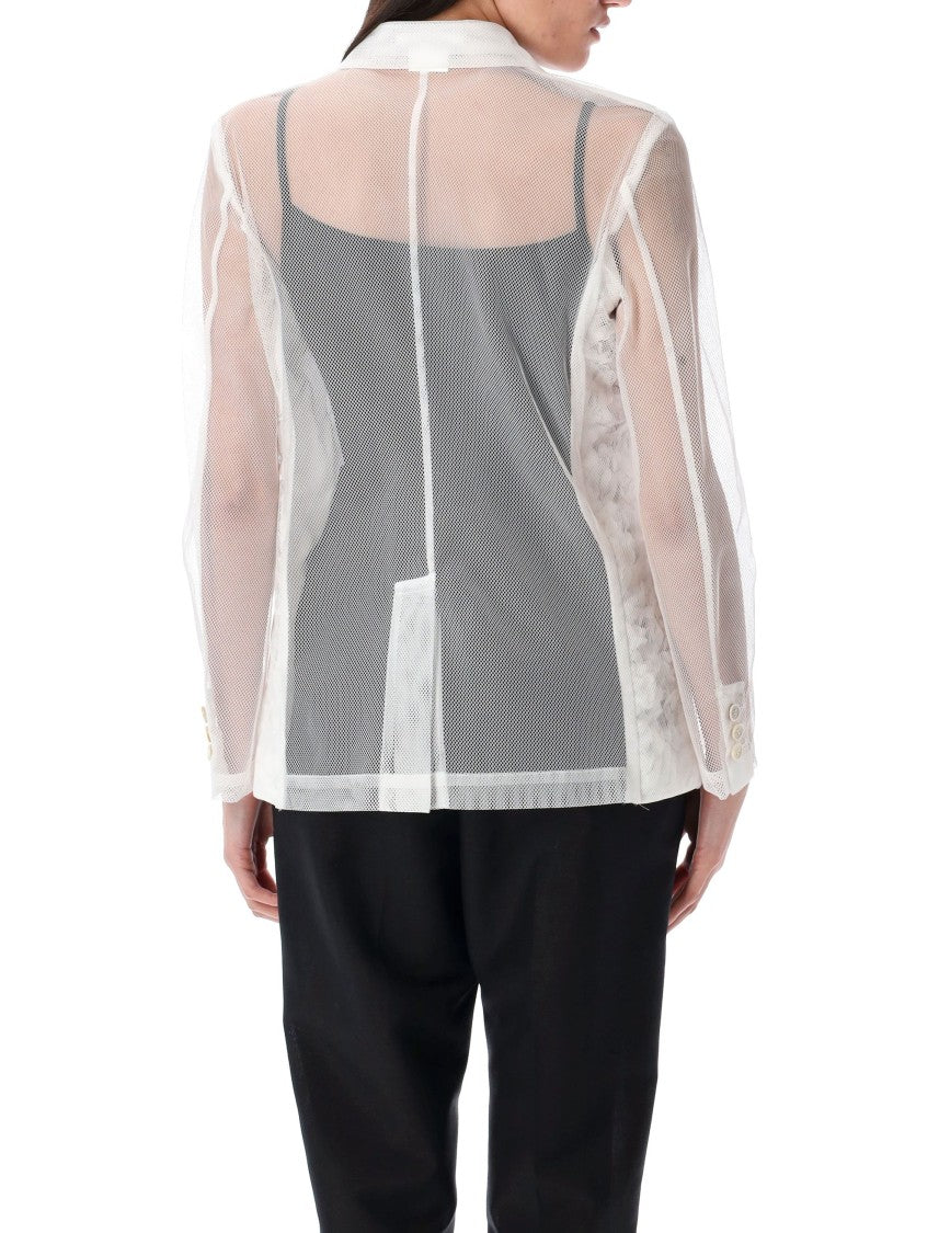 Comme Des Garçons Organza Ricamo Flower Jacket