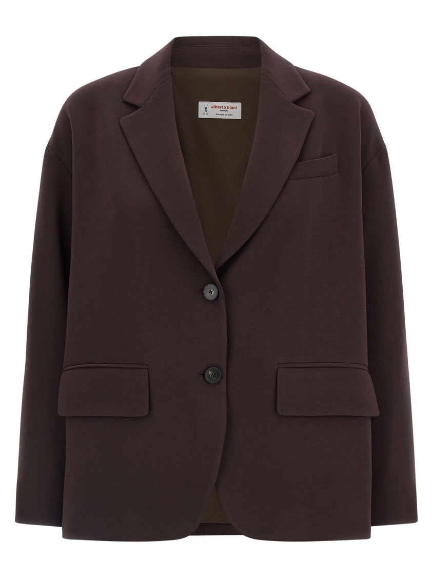Alberto Biani Two-Button Blazer With V-Neck