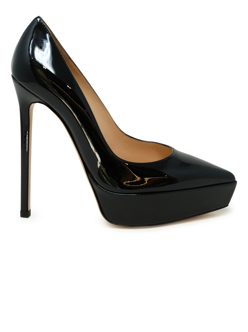 Gianvito Rossi Black Patent Leather Pumps