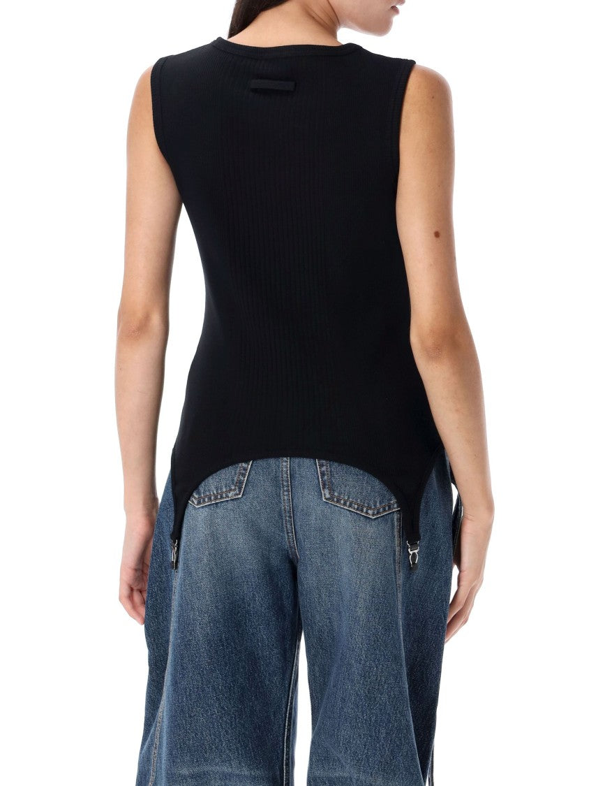 Jean Paul Gaultier Tank Rib Cotton Lingerie Garter