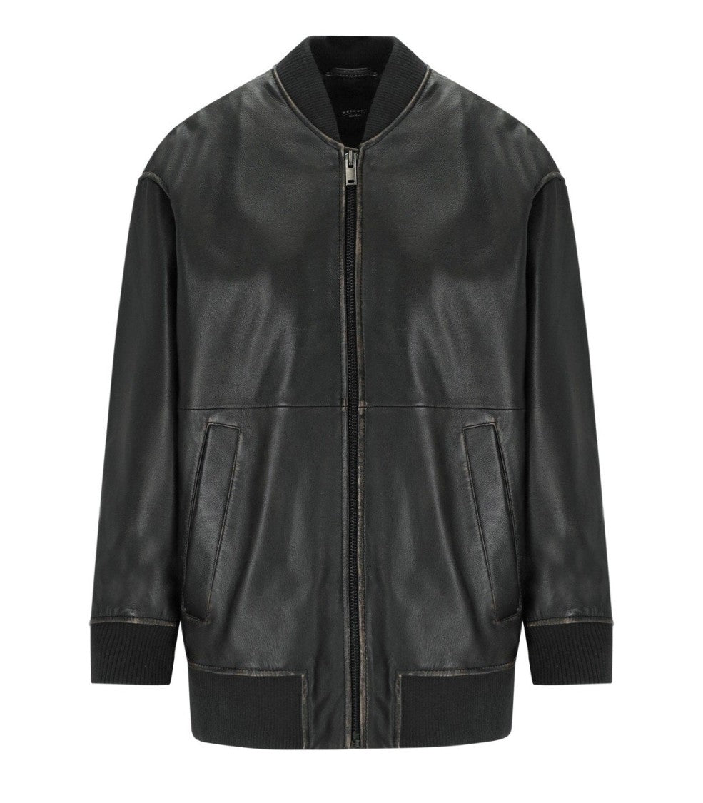 Max Mara Tattico Black Bomber Jacket