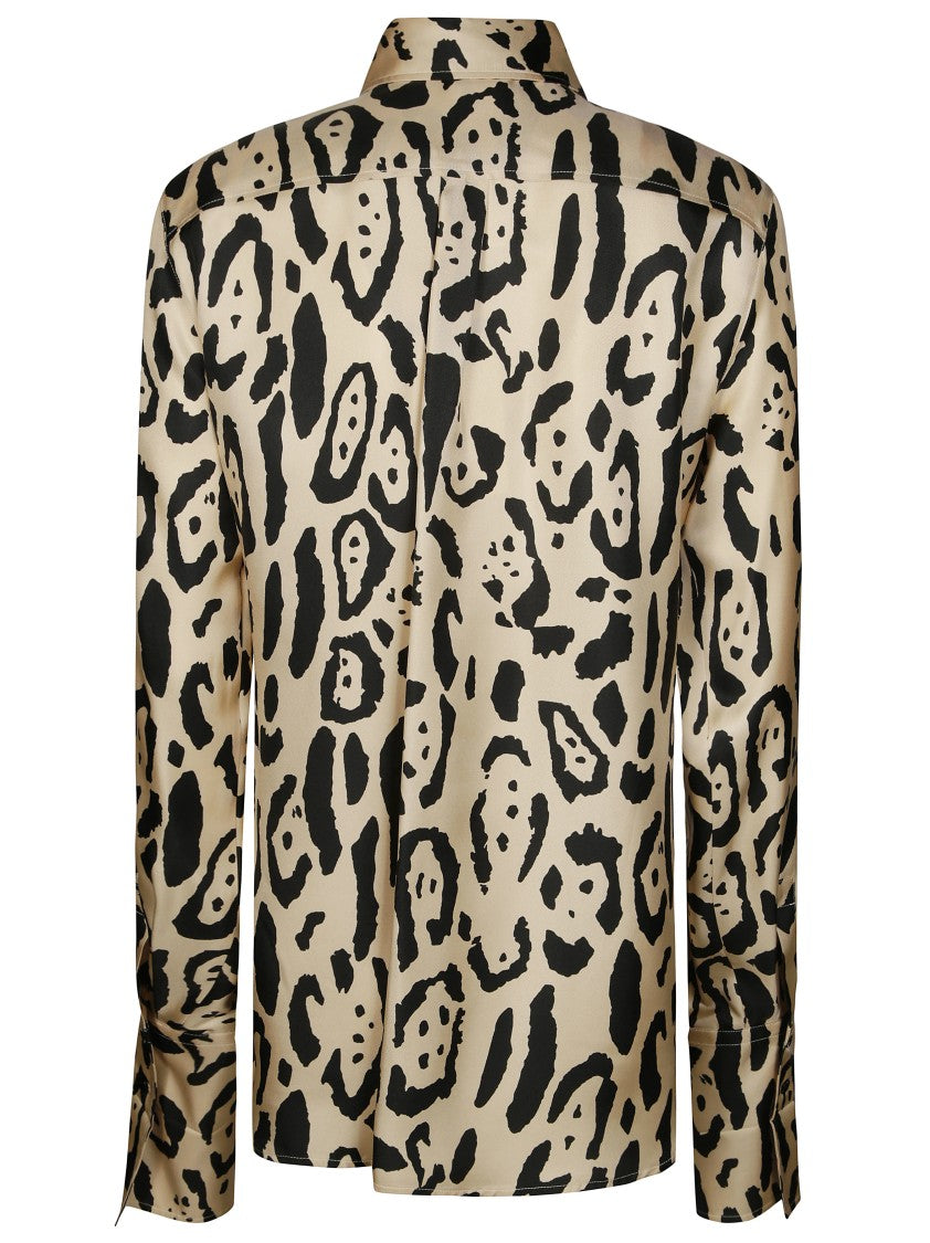 Sportmax Animalier Armony Silk Shirt