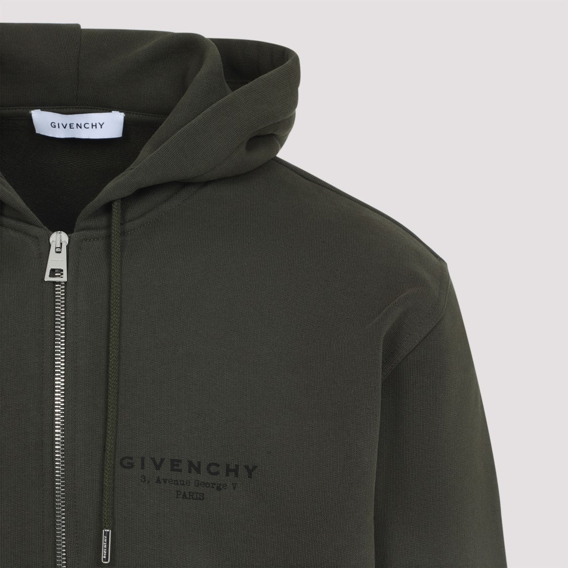Givenchy Khaki Green Cotton Sweatshirt