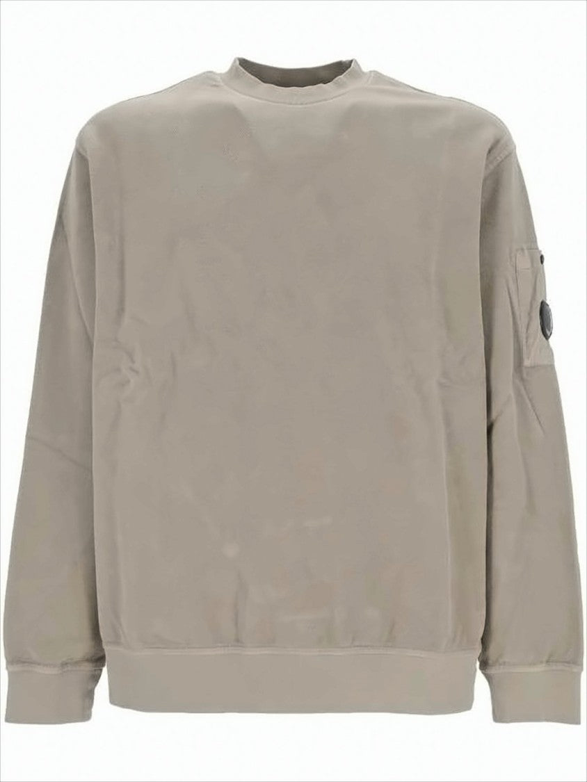 C.P. Company Relaxed Fit Long-Sleeve Crewneck Sweatshirt With Circular Lens Pocket
