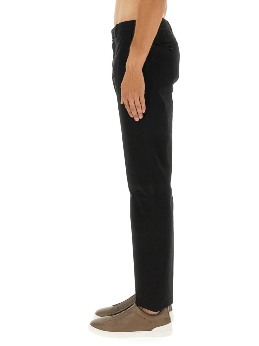 Zegna Straight-Leg Premium Cotton Pants