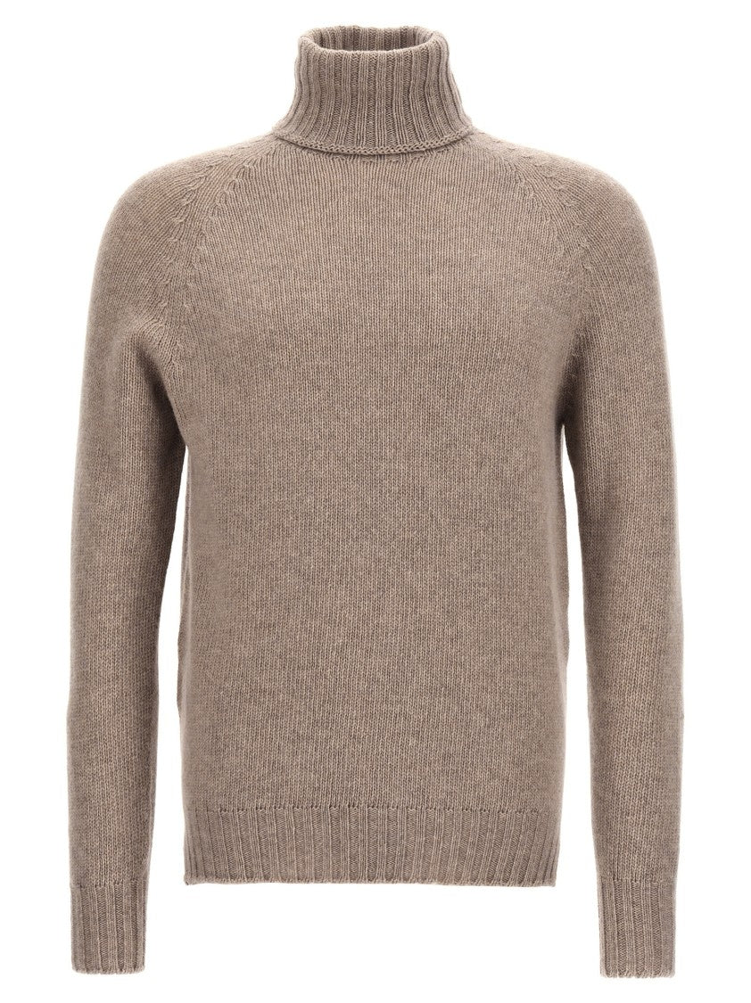 Ma'ry'ya Ribbed Cashmere Blend Turtleneck Sweater