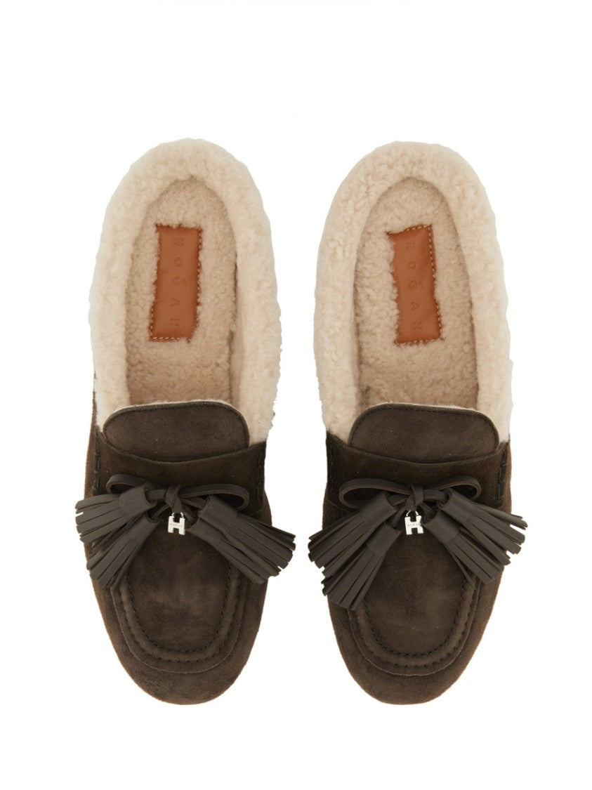 Hogan Suede Slipper Loafer