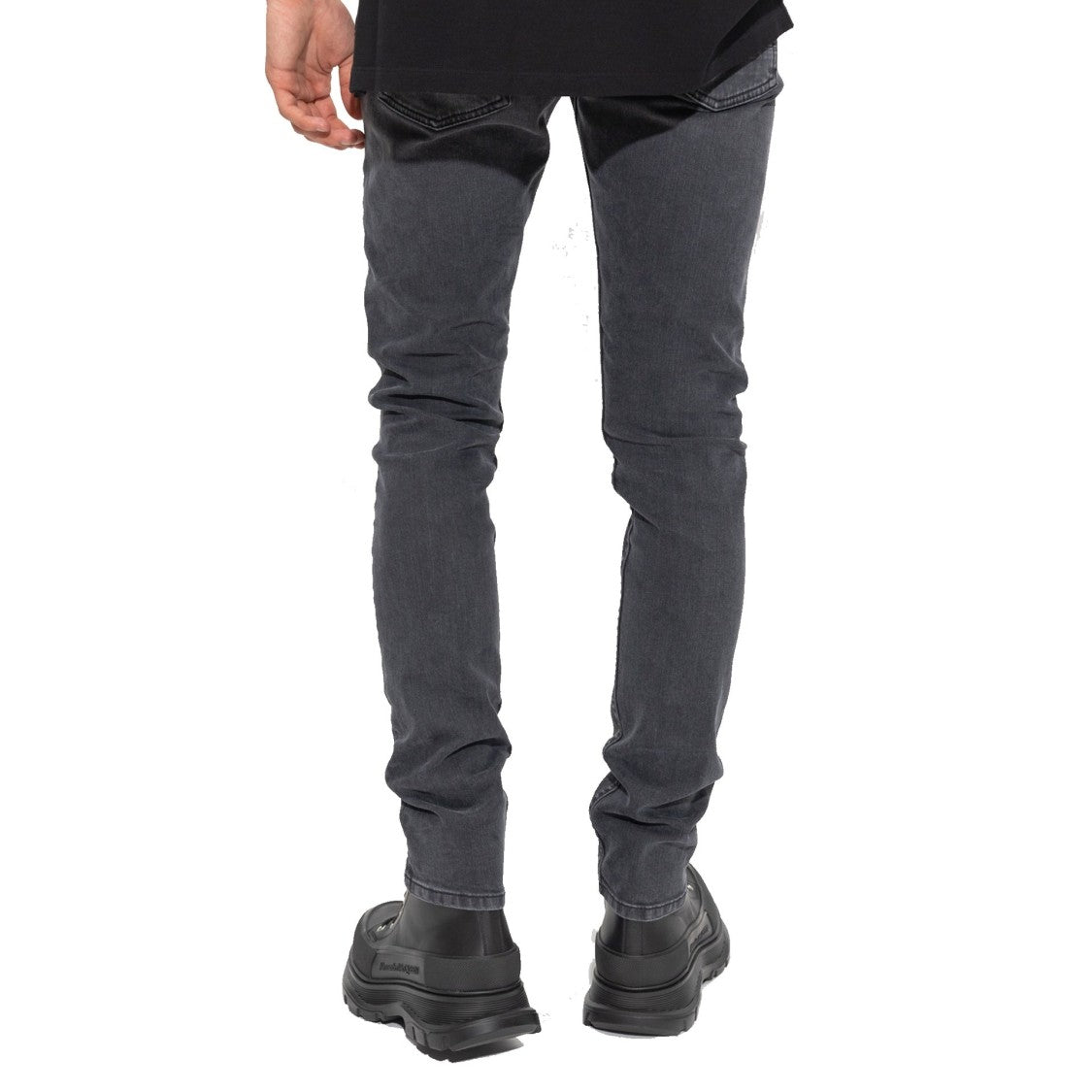 Alexander Mcqueen Grey Denim Jeans